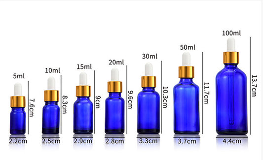 Glass Fine Oil Bottle Avoid Light Glue Head Dropper Bottle Stock Bottling Cosmetics